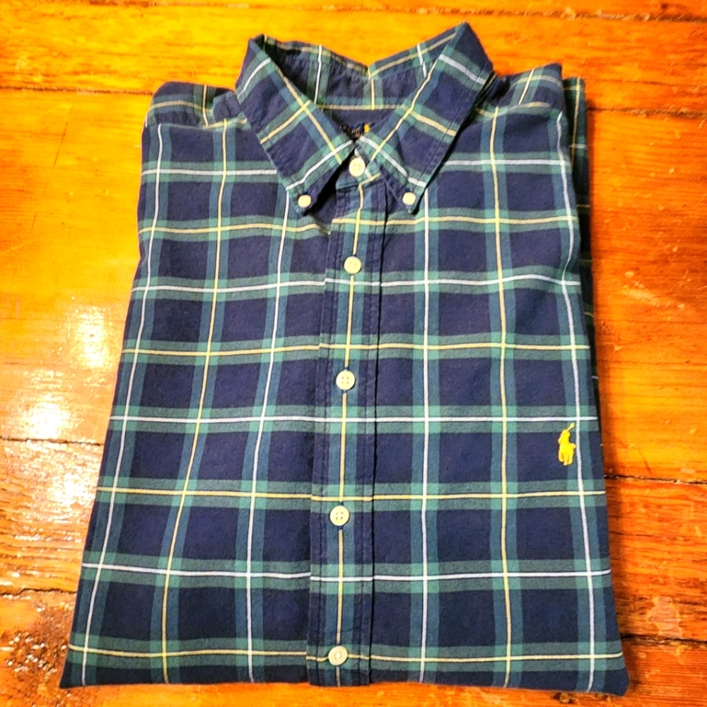 Men's Big and Tall long sleeve shirt. Ralph Lauren.  Size 4XLT.